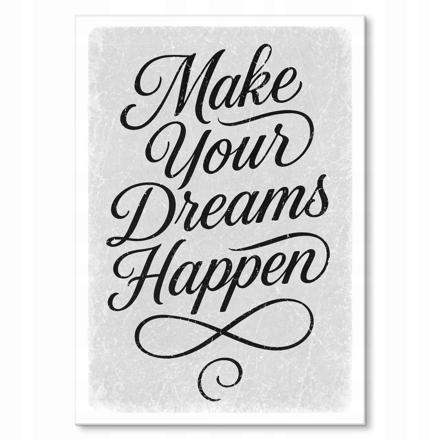 Kovový plakát Make your dreams happen Motivace Szyld Plech 42 x 59,4 cm