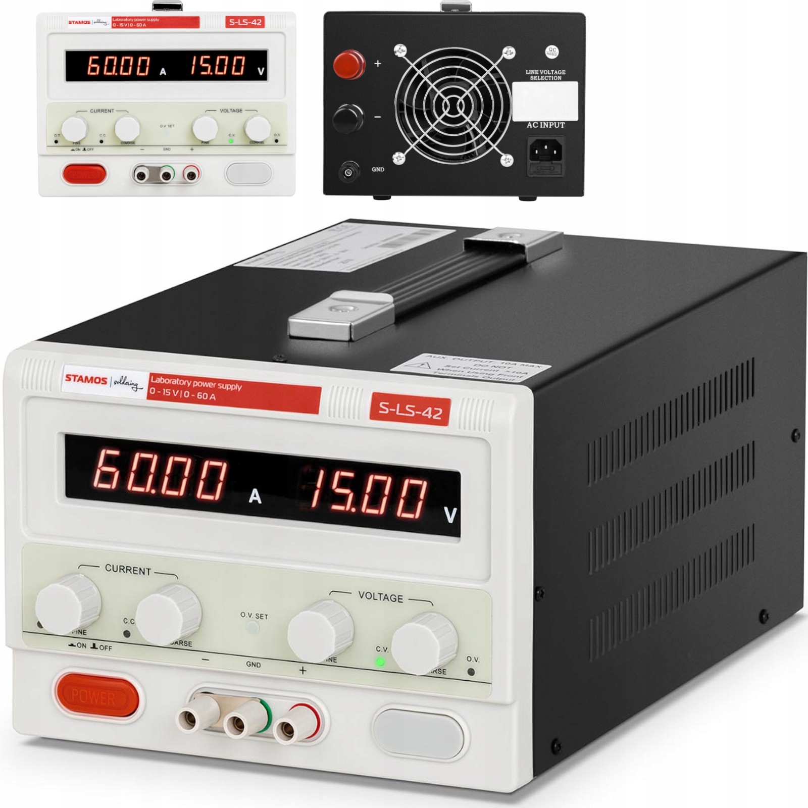 Laboratórny servisný napájací zdroj 0-15 V 0-60 A DC 900 W Led