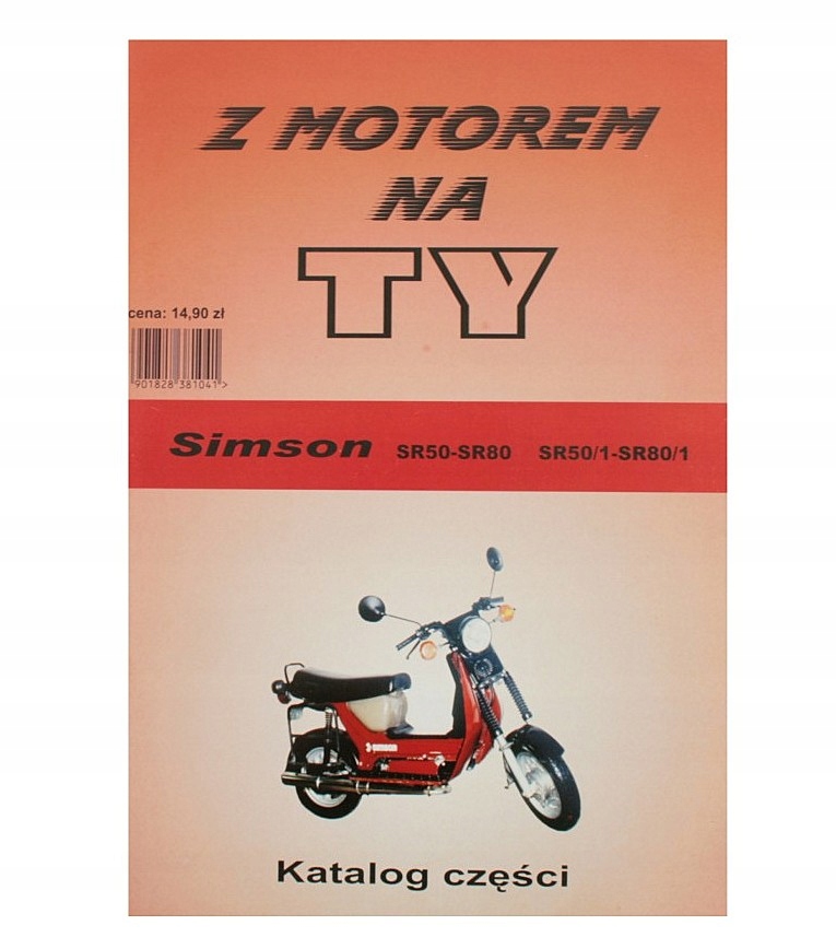 

Katalog części schematy książka Simson Skuter SR50
