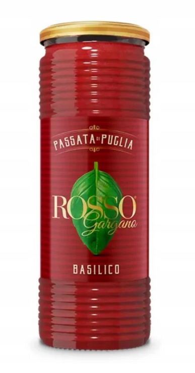 Levně 7 x Passata rajčatová s bazalkou 690 g Rosso Gargano