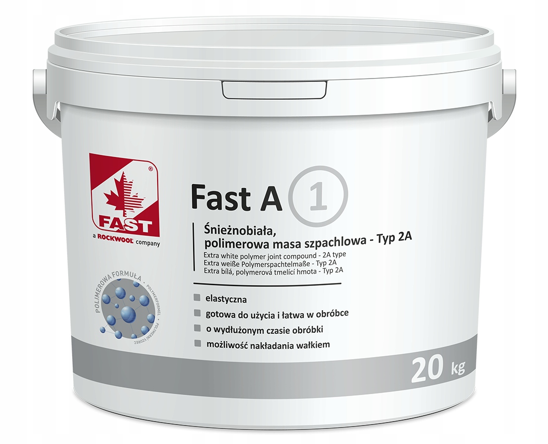 Fast A1 gotowa gładź szpachlowa 20 Kg