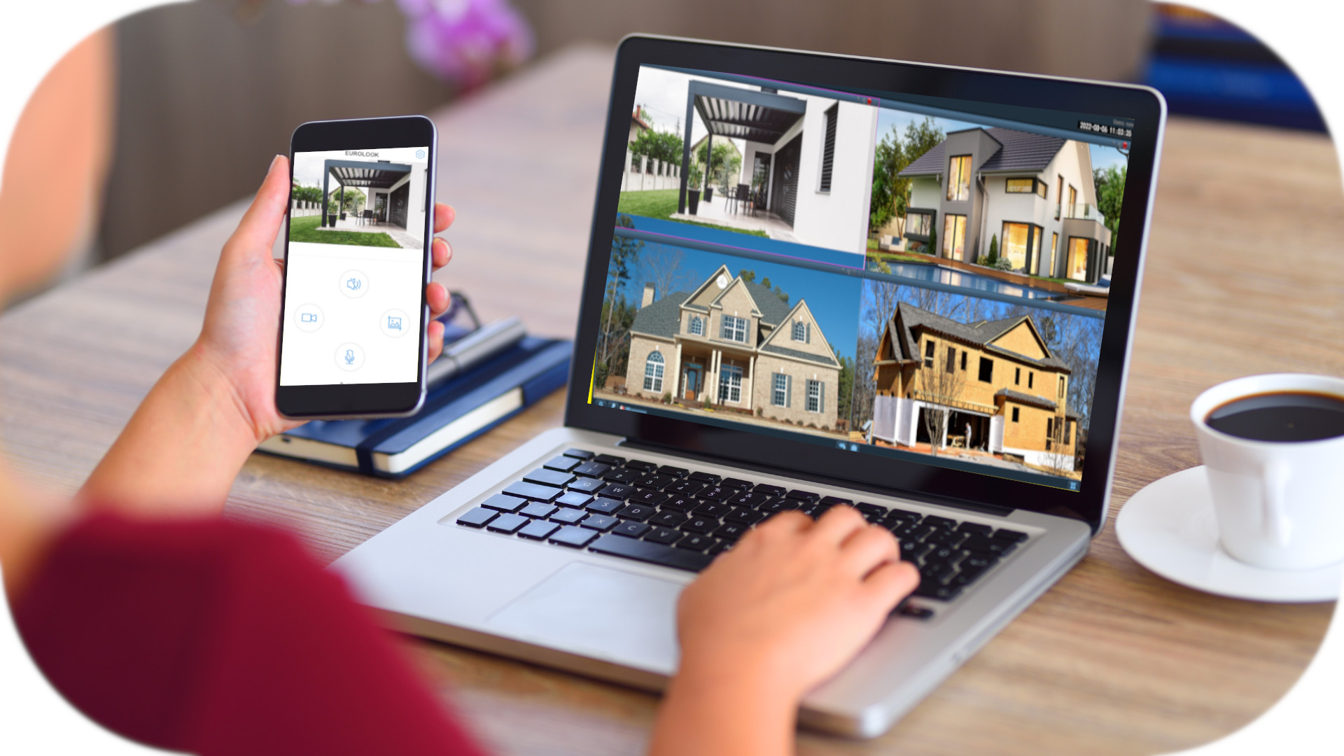 Zewnętrzna Obrotowa Kamera 5MPX IP WiFi śledzenie Czułość 0 lx