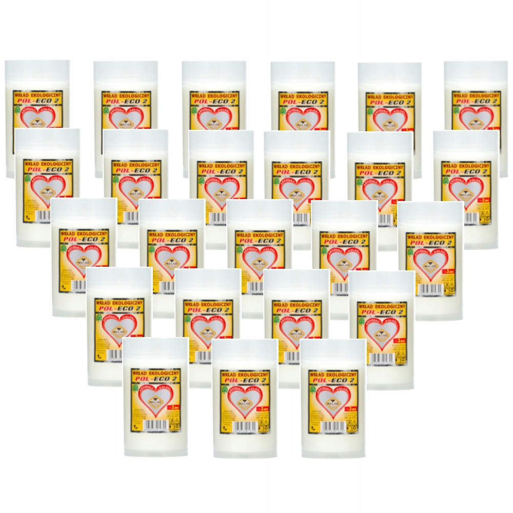 WKŁADY DO ZNICZY PARAFINOWE POL-ECO 2 MAX-POL