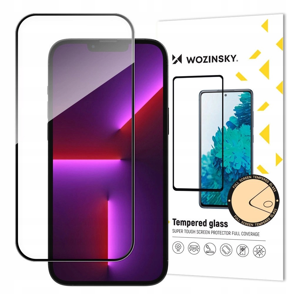 Szkło hartowane na cały ekran z ramką Case Friendly Wozinsky Full Glue iPho