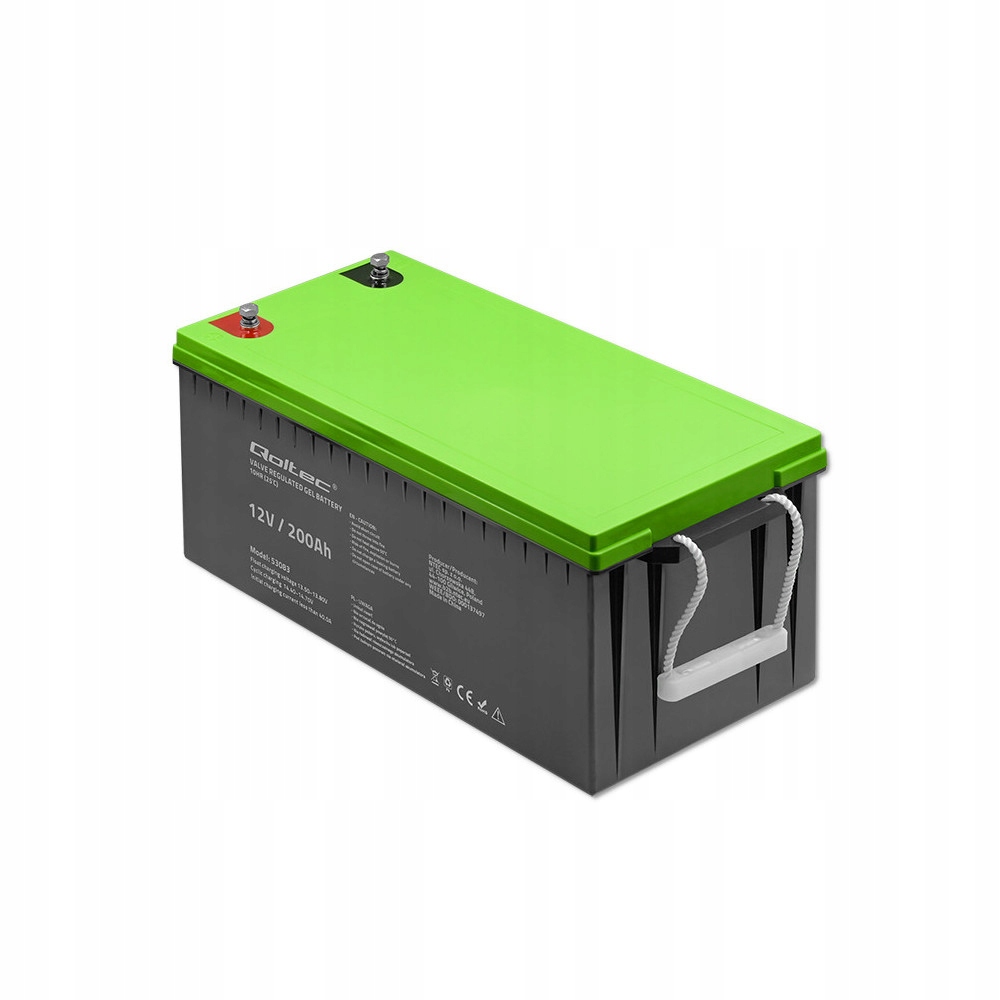 Qoltec Akumulator żelowy 12V 200Ah Marka inny