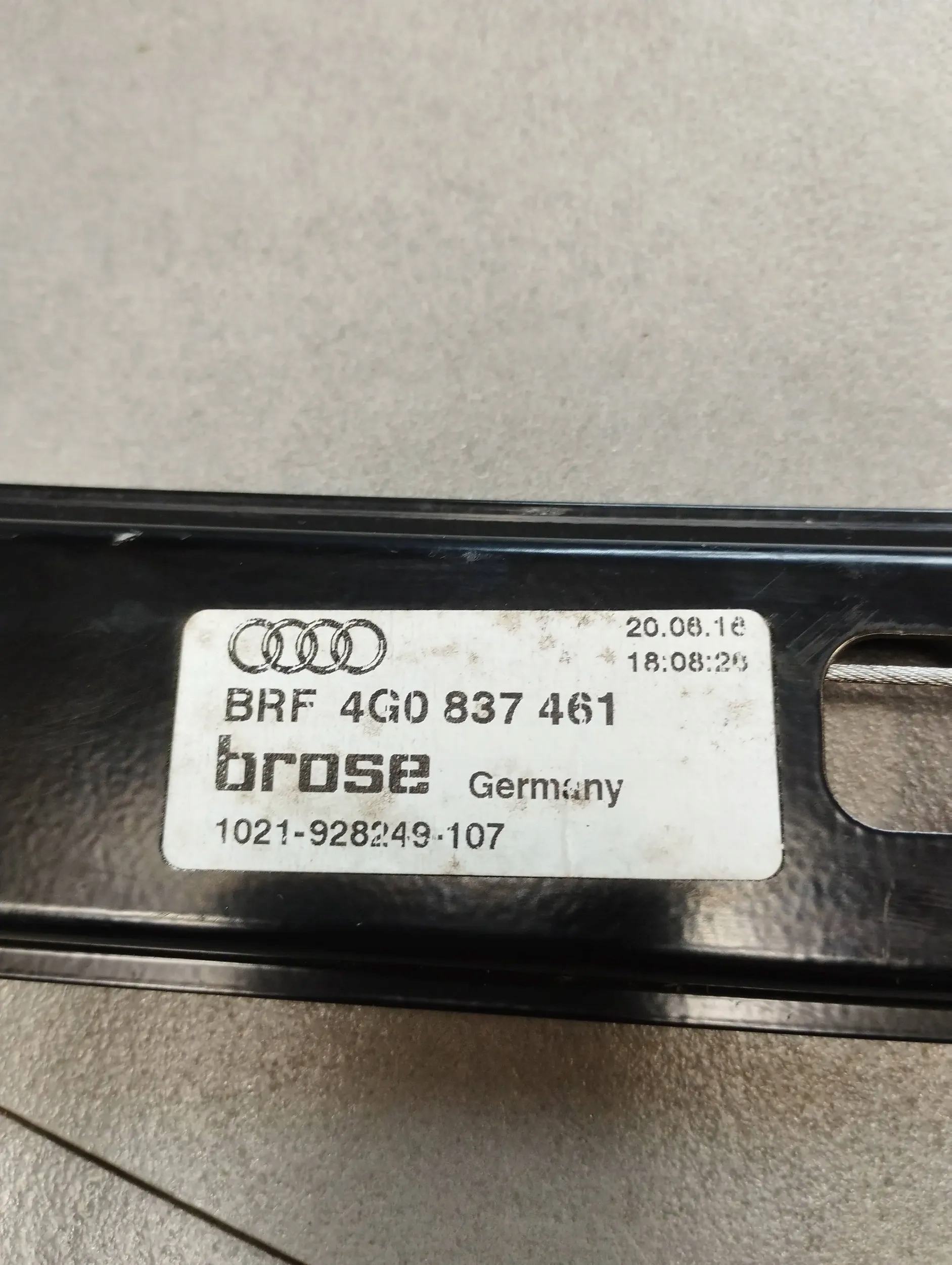 Audi A6 C7 4G mechanism windows left front 4G0837461