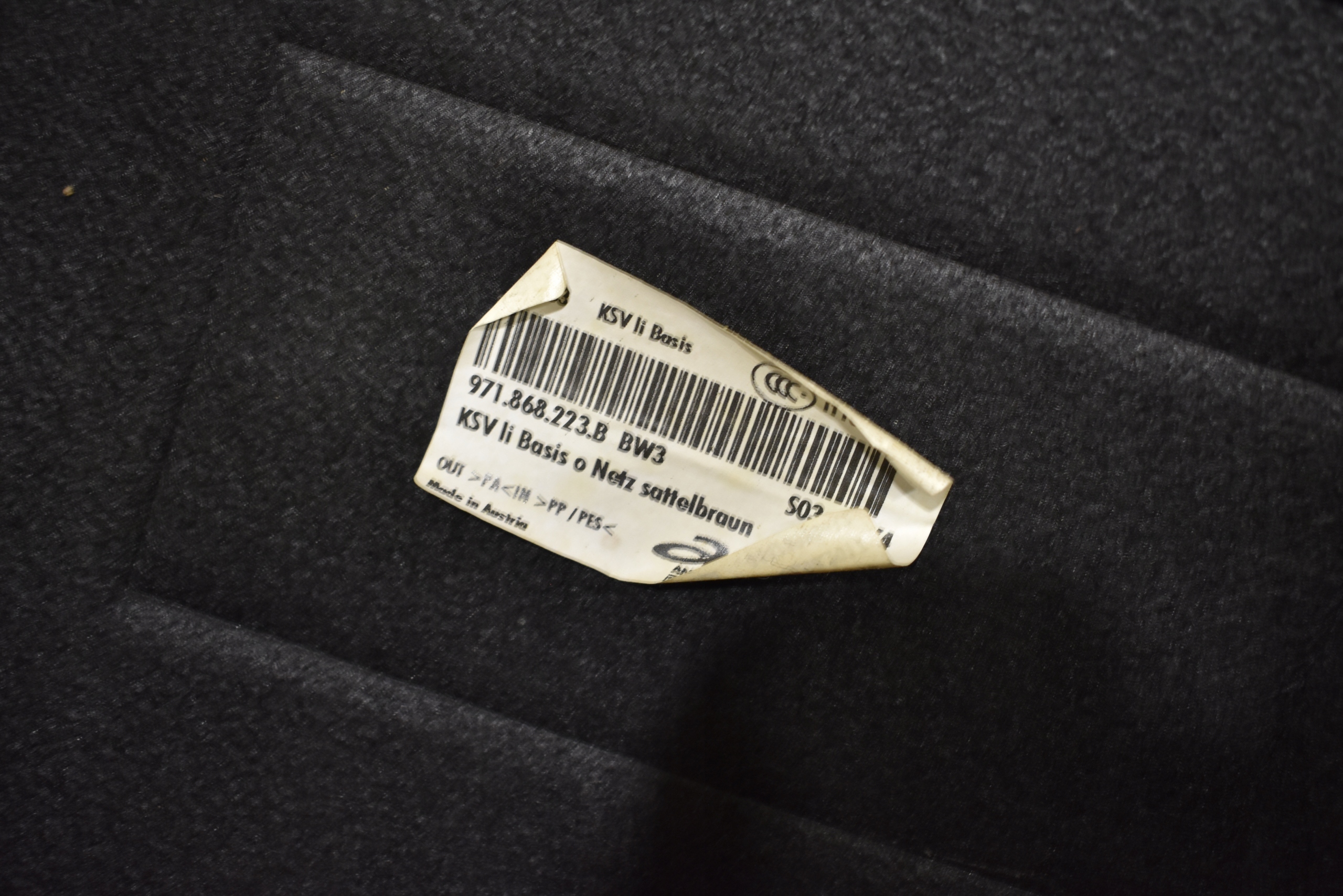 boot upholstery left BRAZOWY PORSCHE PANAMERA 971 1