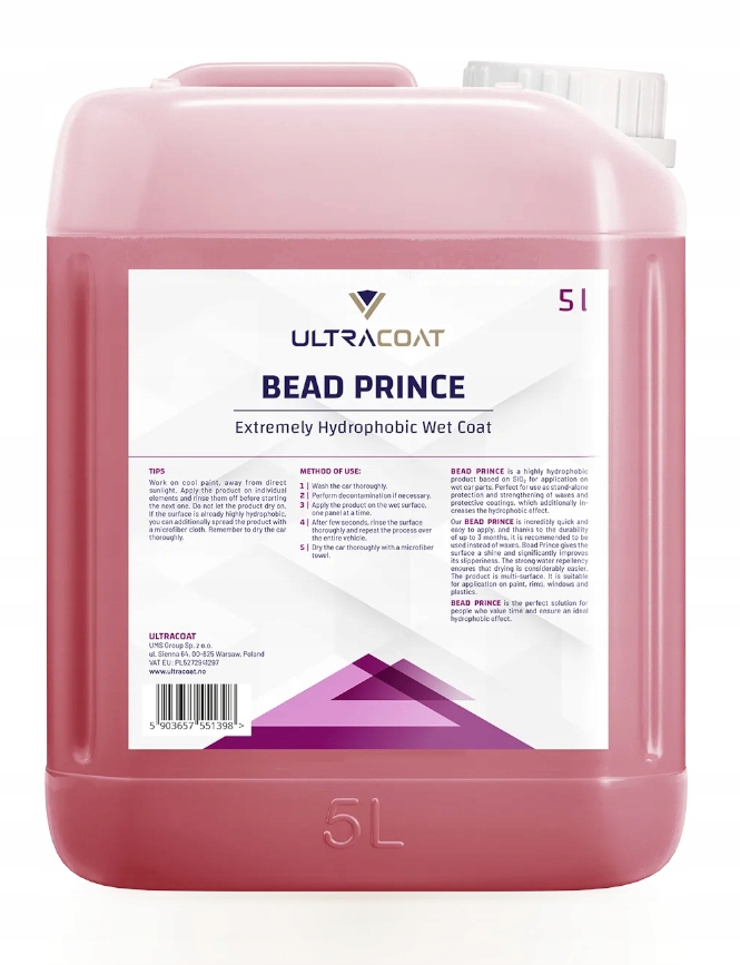 Ultracoat Bead Prince BP-5000 powłoka na mokro 5 l