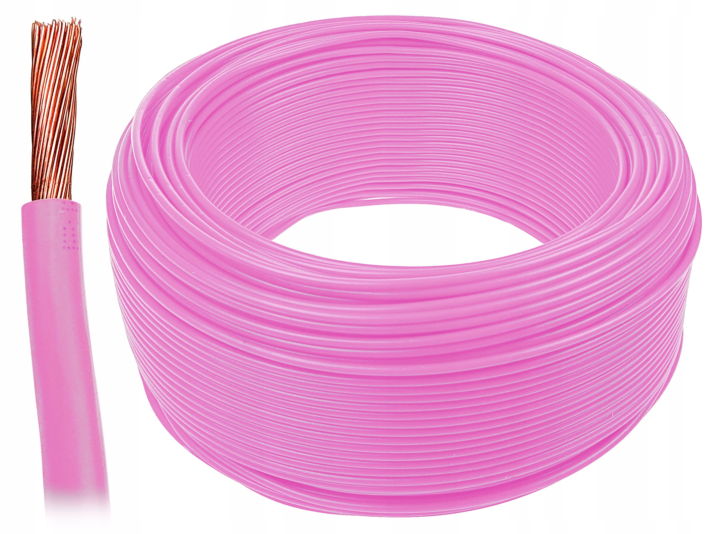 

Przewód kabel linka Lgy 1mm2 1mm różowy 1x1 10m