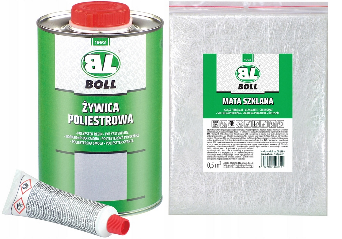 

Boll Zestaw Naprawczy Mata Żywica Utwardzacz 1KG
