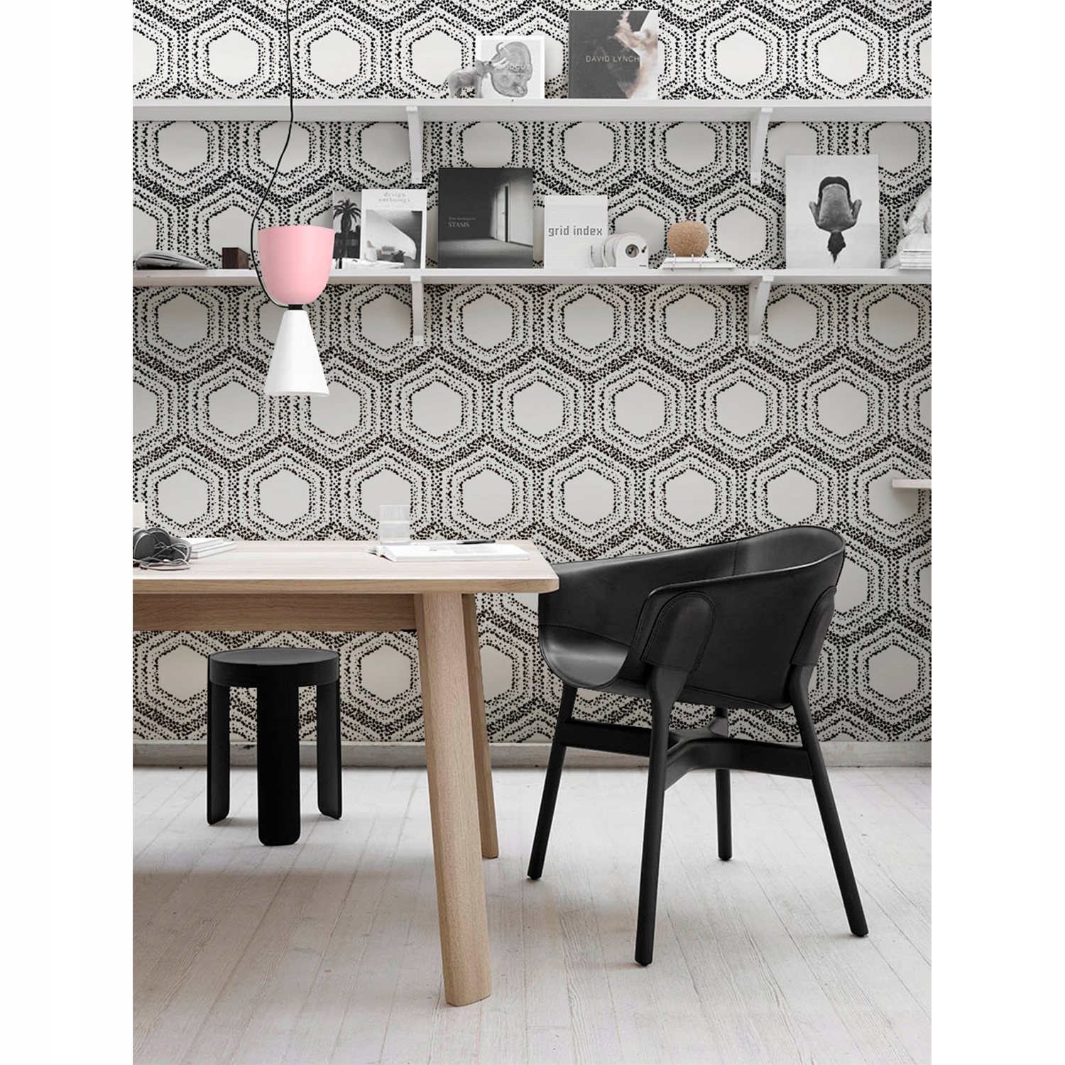 

Flizelina tapeta Szary wzór geometryczny 208x146cm