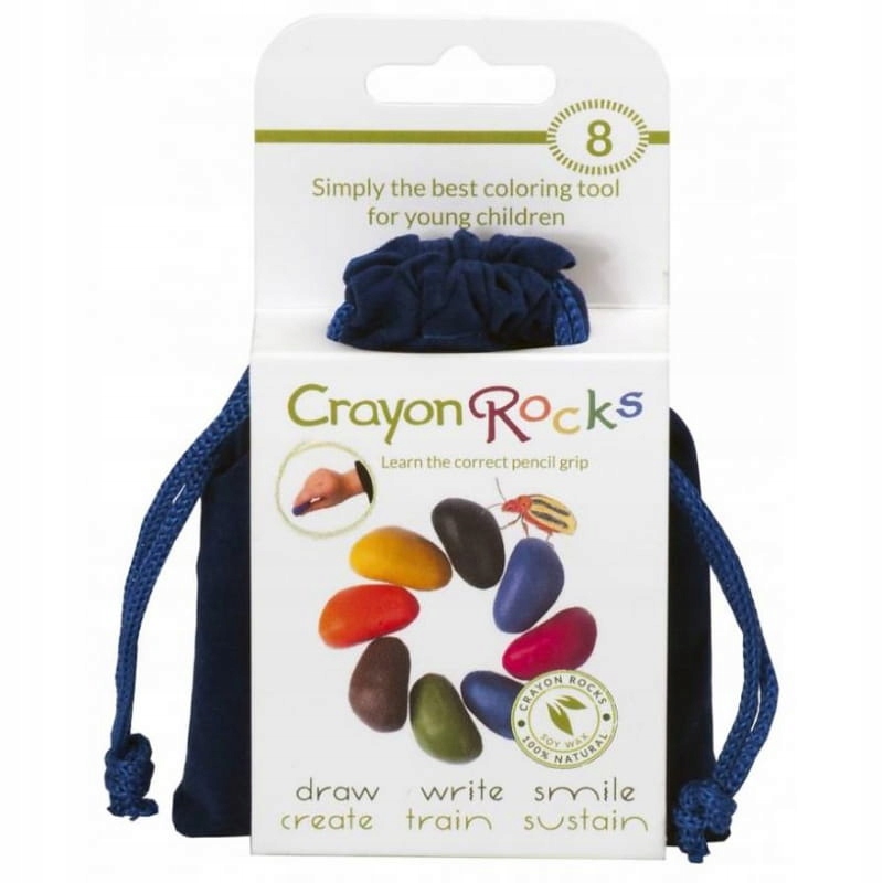 Олівці Crayon Rocks в оксамитовій сумці - 8 кіл