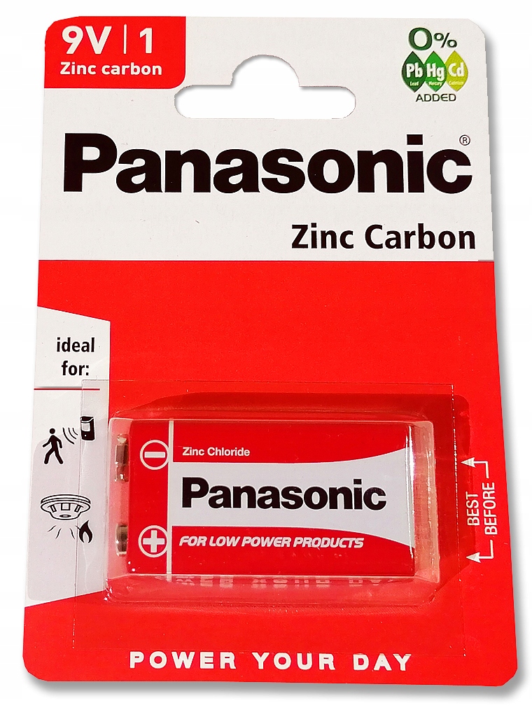 

Bateria 9V 6F22 Panasonic 6F22