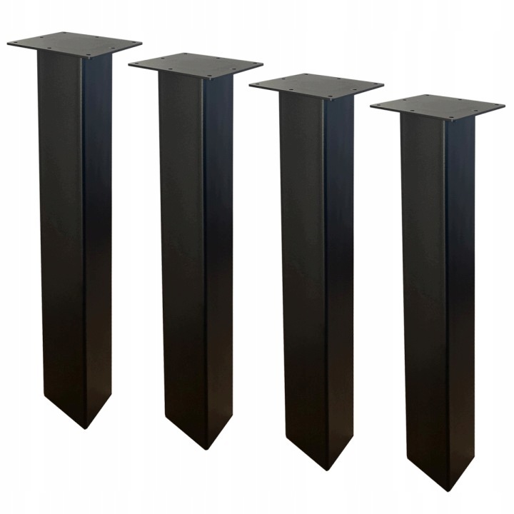 Nogi Do Stołu Stolika Biurka Loft 80cm Profil 8x8 Metalowe 4SZT, 4mm