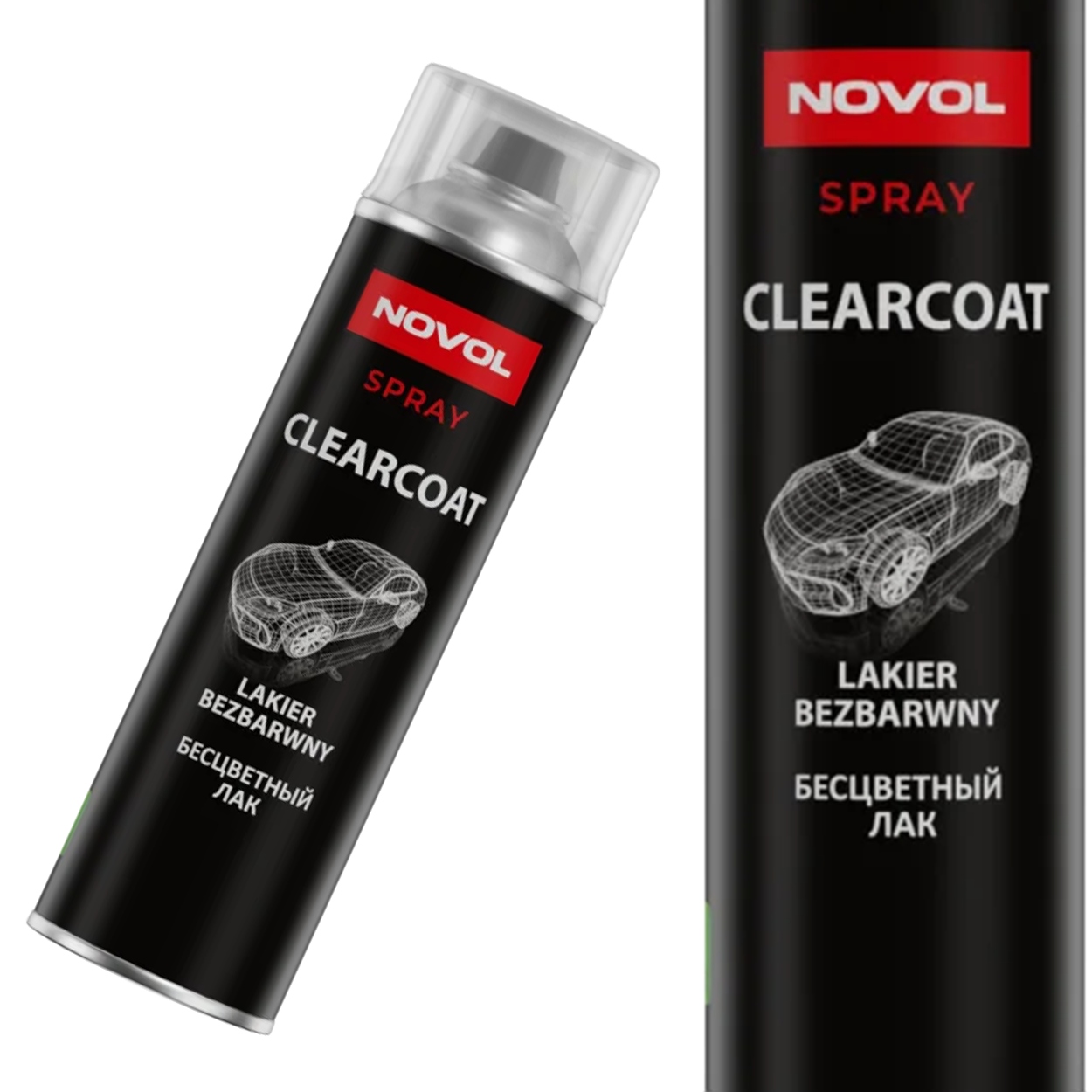 Lakier bezbarwny Akrylowy o wysokim połysku Novol Clearcoat 500ml