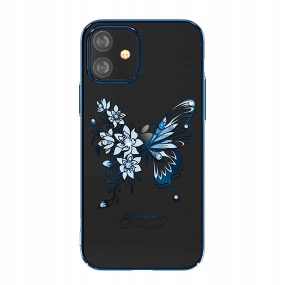 

Kingxbar etui Swarovski iPhone 12 mini niebieski