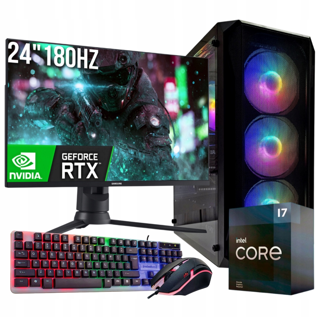 Počítač I7 32GB Rtx 5060TI 16GB 2TB M.2 +24" Monitor 180Hz