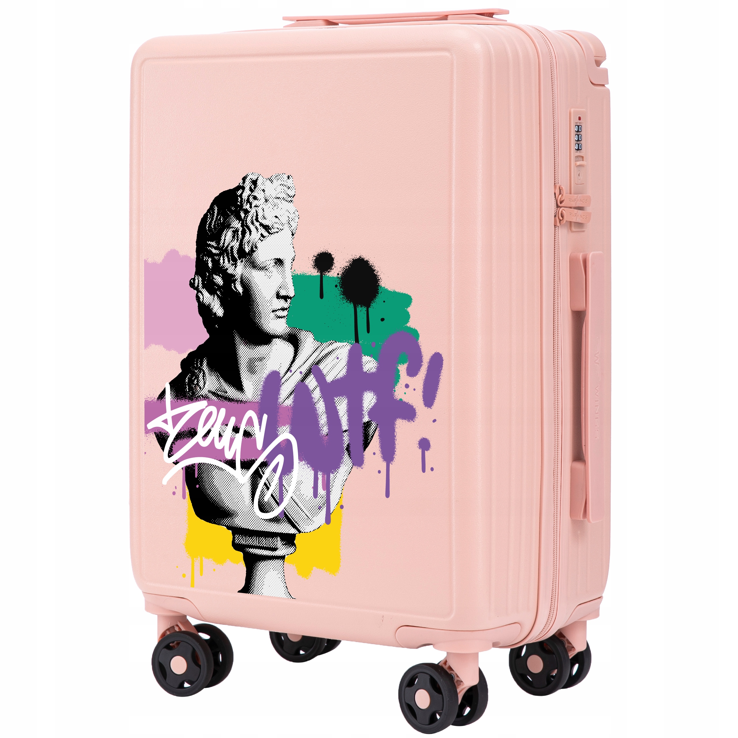 Cestovní kabinový kufr na 4 kolečkách Lehký příruční kufr z Abs Wings