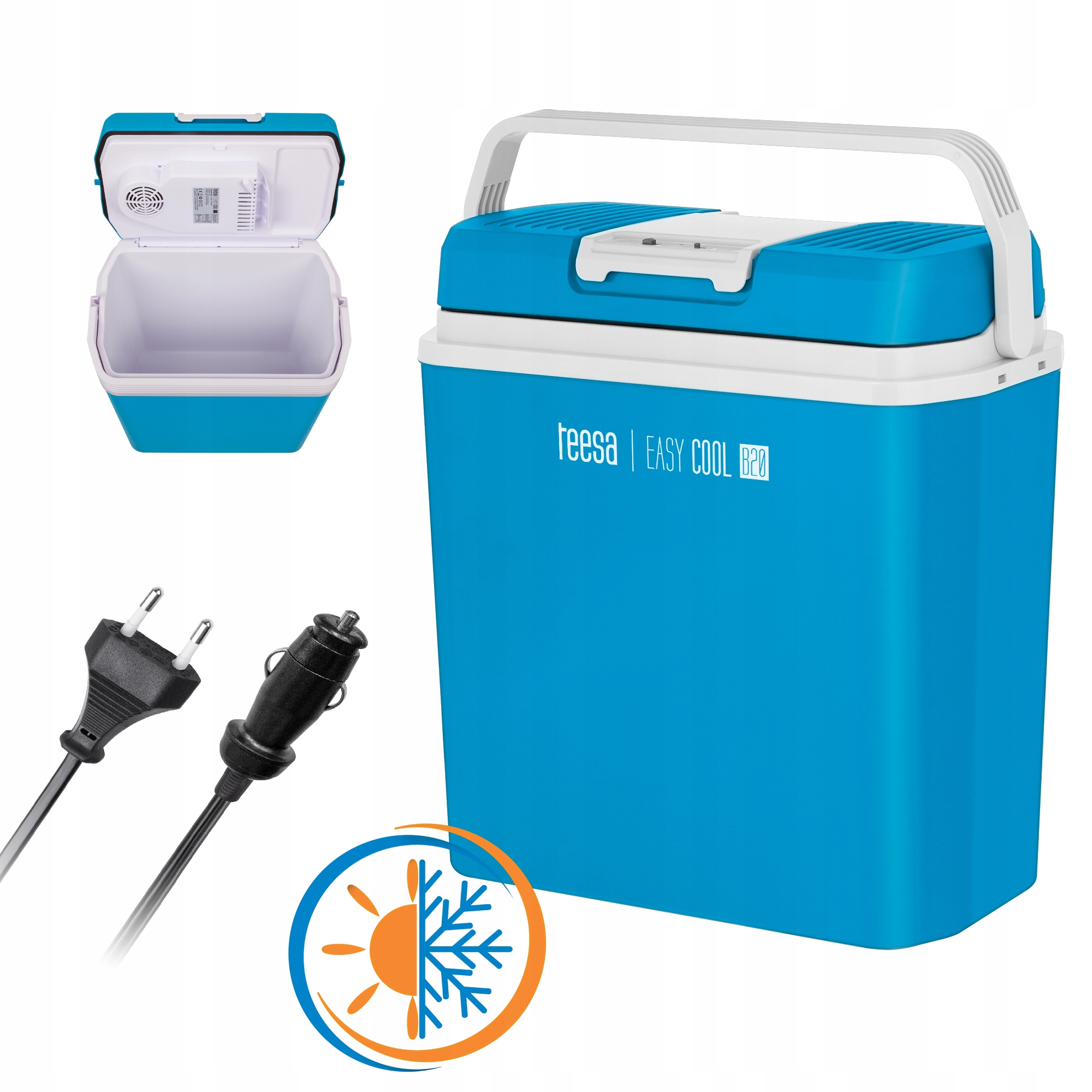 Turistická chladnička do auta malá 20L 230V 12V funkcia vykurovania Teesa B20
