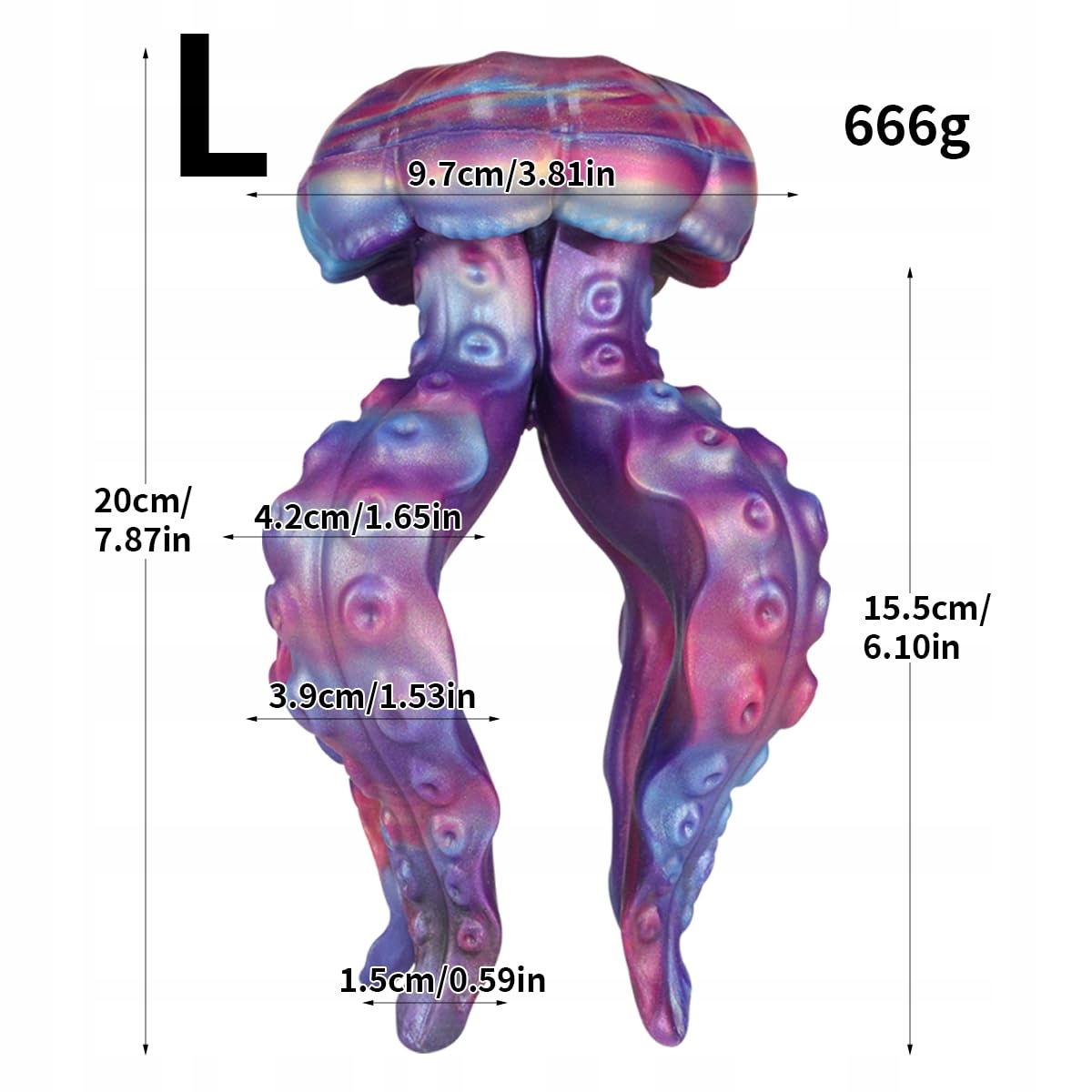 OKTOPUS Tentakel Dildo Silikonowy Fantasy Dildo Masażer Prostaty Dla Par — miniatura 2