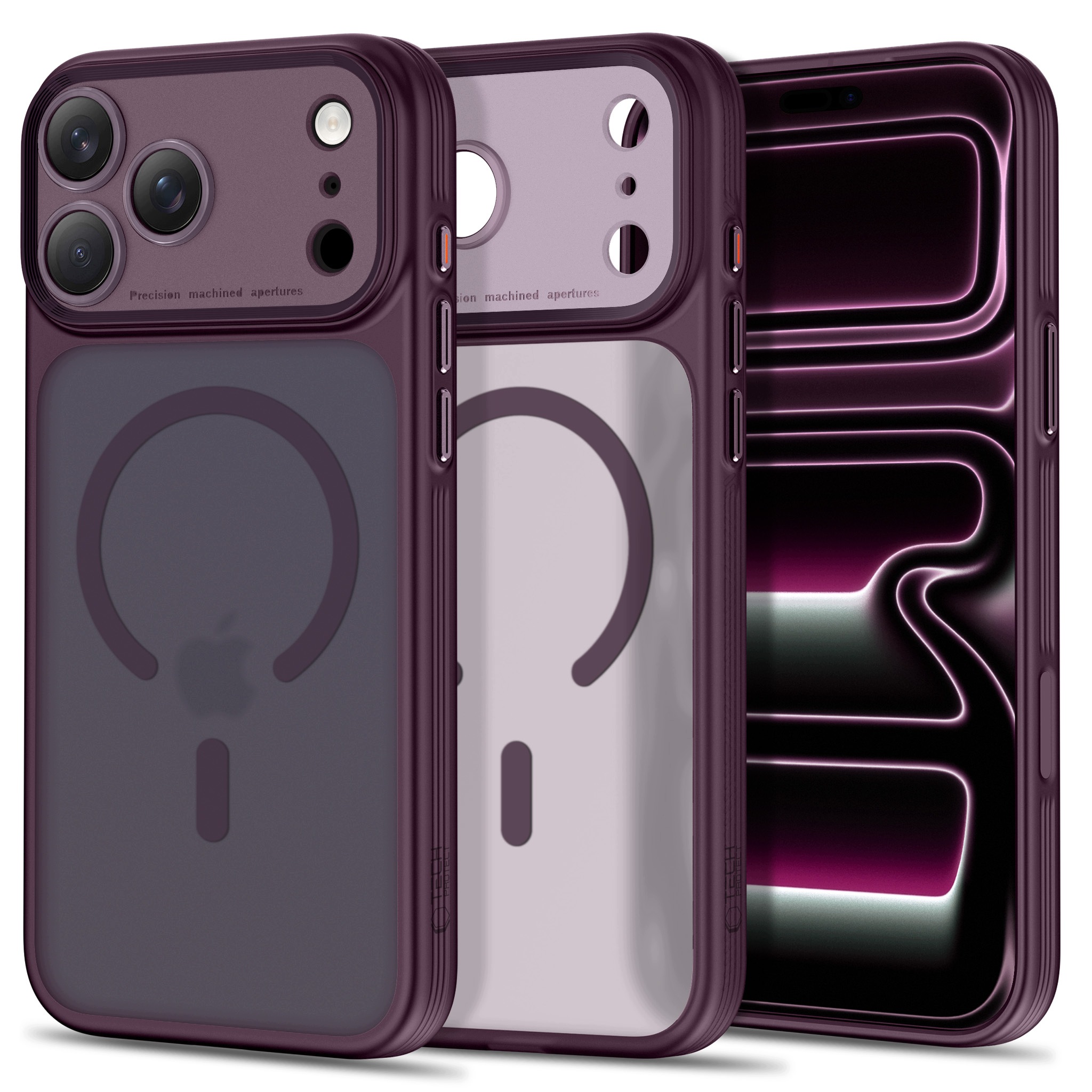 Tech- Protect Magprime MagSafe Cc iPhone 17 Pro 18 Pro Matte Dark Cherry