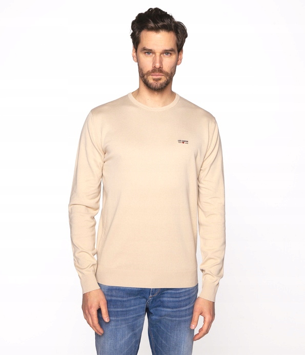 Lee Cooper Pánský svetr z organické bavlny M Andy Organic velikost XXL