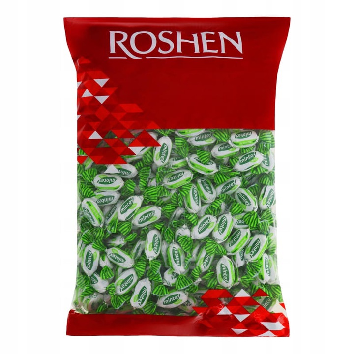 Levně 3x Roshen mátové bonbóny Mintex Mint 1 kg