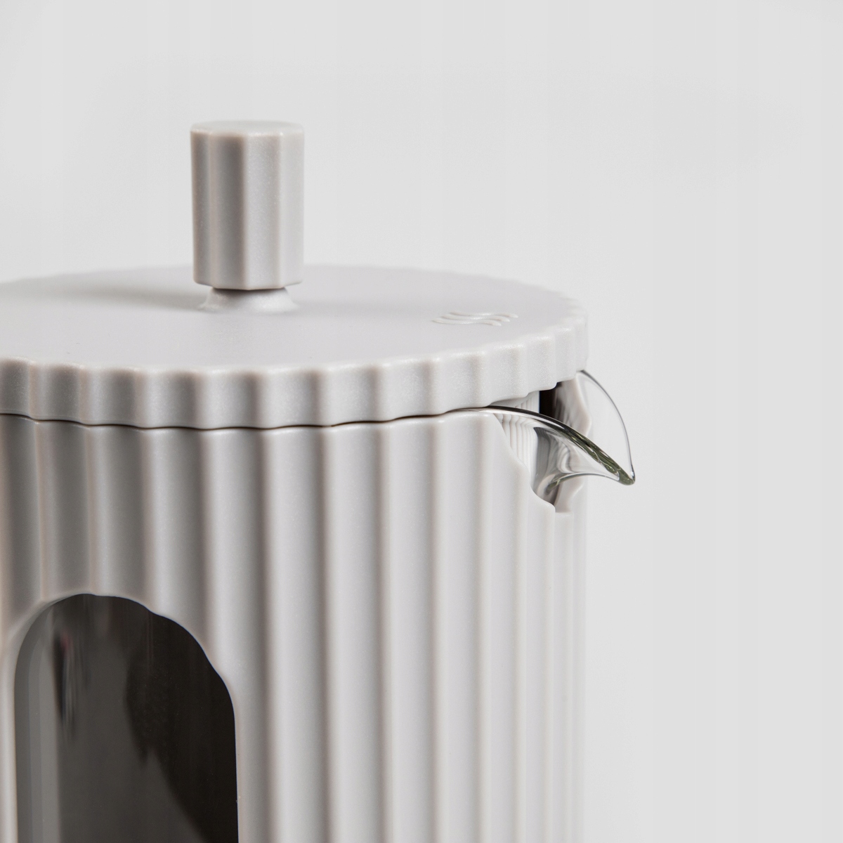 ZAPARZACZ GENUA ryflowany szary 1L HOMLA Materiał szkło