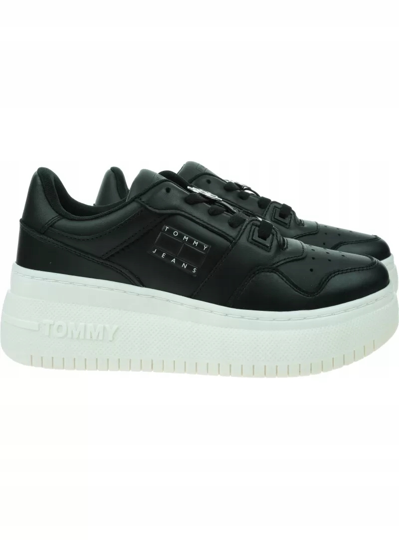Tenisky na platformě Tommy Jeans Tjw Retro Basket Flatform Charm EN0EN0224