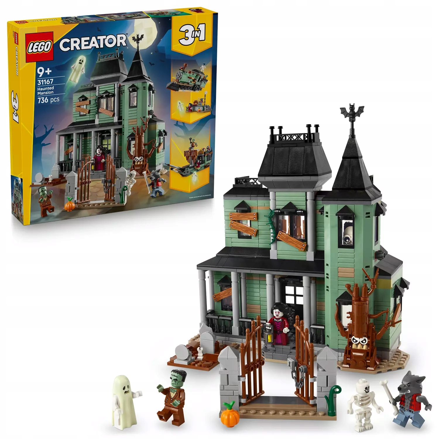 Lego Creator 3v1 Strašidelná rezidence 31167