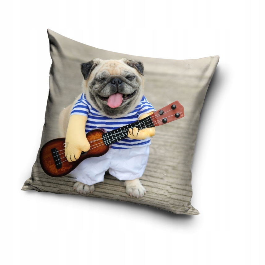 

Poszewka Pies Piesek Z Gitarą 40x40 Dog