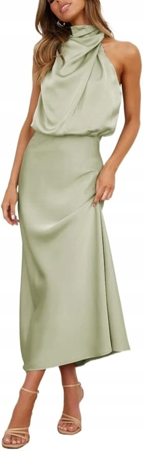 Dámská Šaty Saténová Elegantní Vzdušná Velikost M