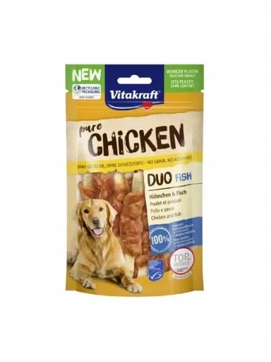 5 x Vitakraft Psí Pamlsek Pur Duo Kuře&ryba 80 g