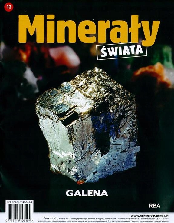 KOLEKCJA MINERAŁY ŚWIATA nr 12 - GALENA
