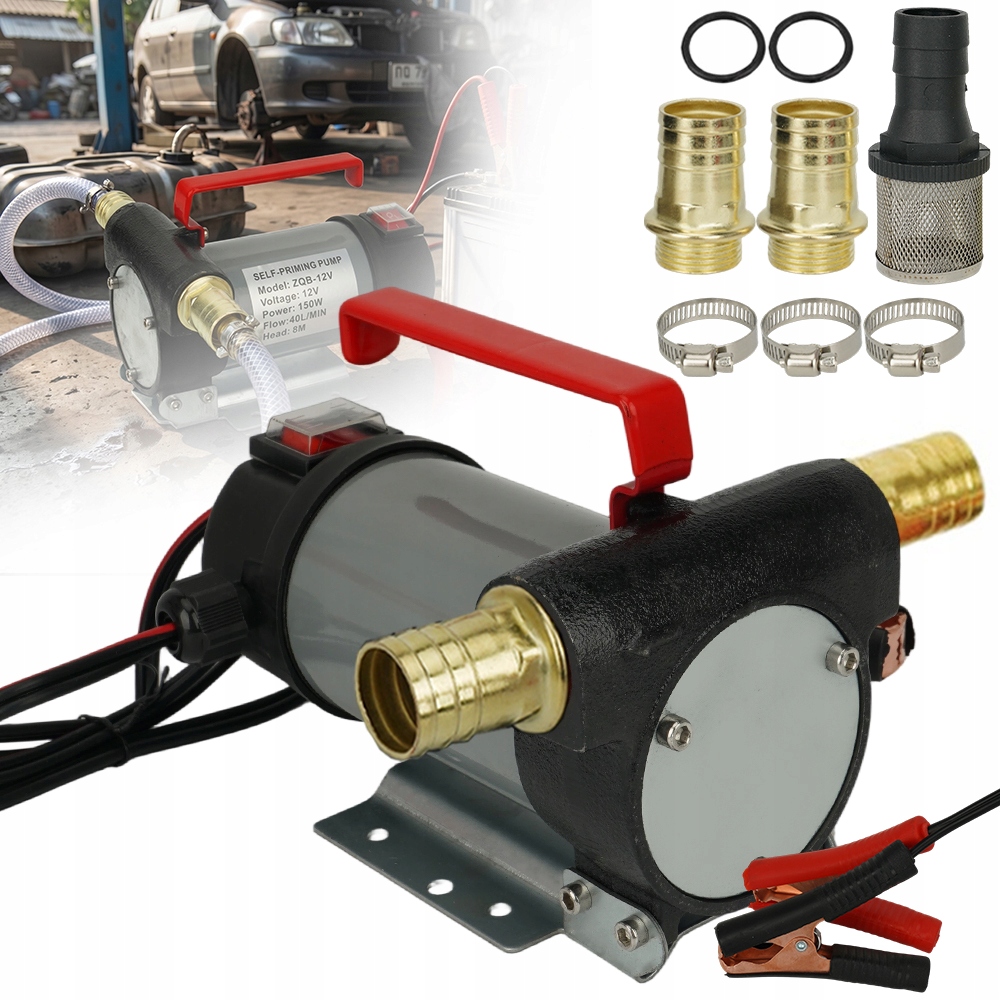 Elektrické Olejové Čerpadlo Pro Vypouštění Motorového Oleje 12 V 150 W 40 L/min