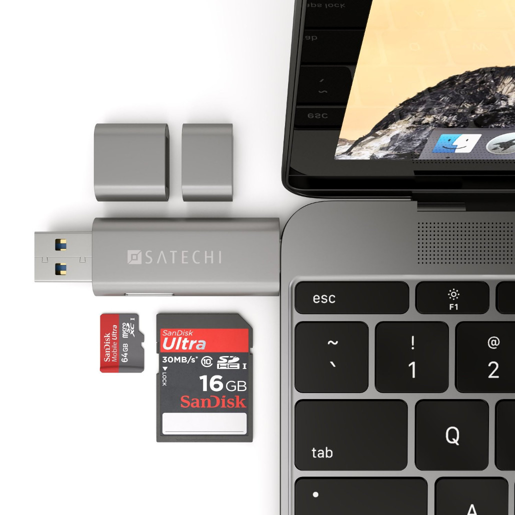 SATECHI Micro SD кард-рідер USB-C USB 3.0 модель ST-TCCRAM
