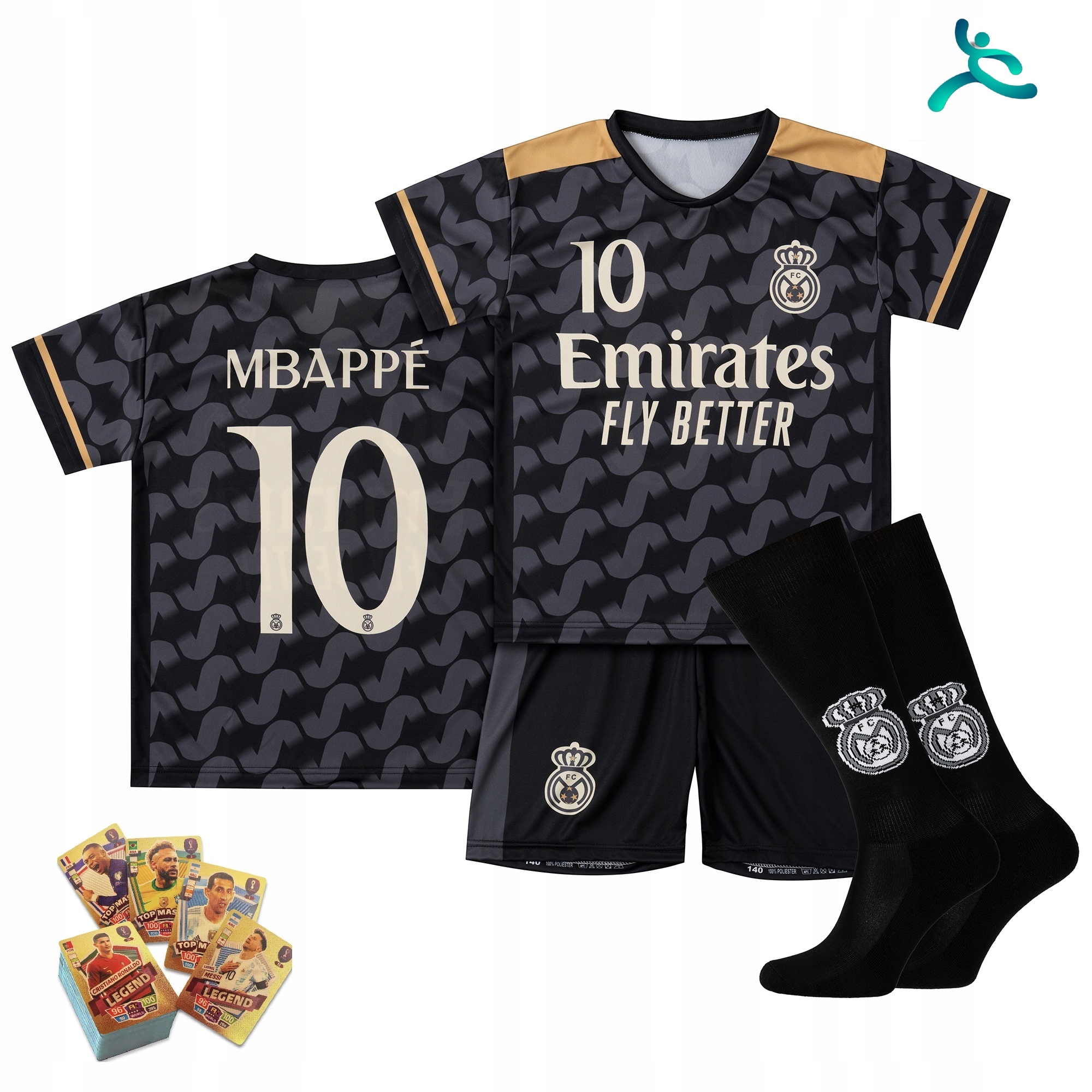 Fotbalové oblečení komplet dárek Mbappe vel 110