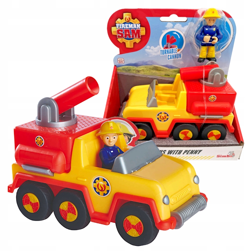 SIMBA STRAŻAK SAM POJAZD RATUNKOWY VENUS + PENNY