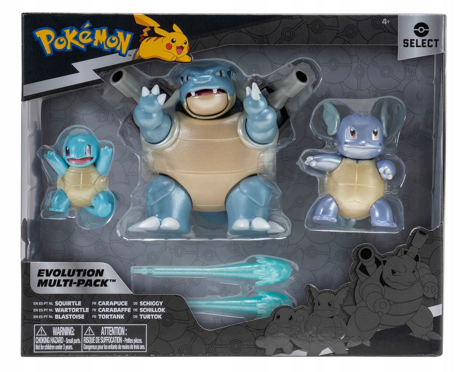 

Pokemon Ewolucja zestaw figurek Squirtle Blastoise