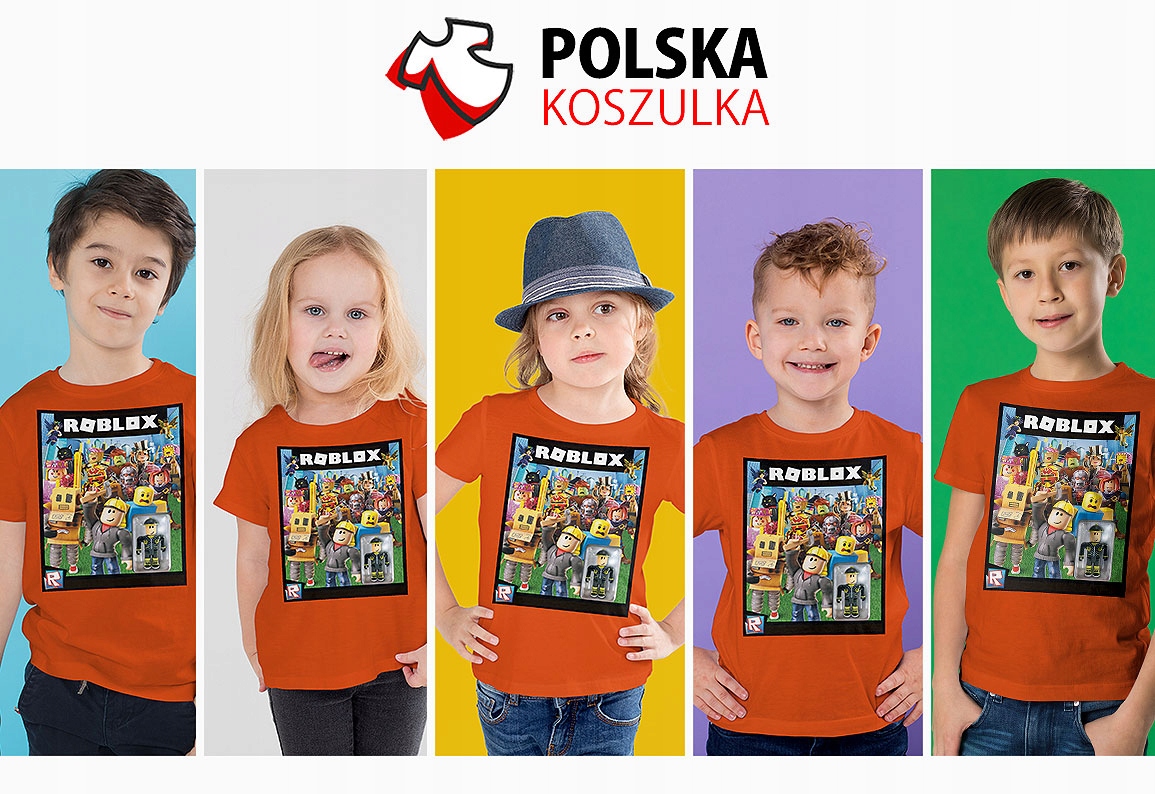 T-SHIRT KOSZULKA DLA DZIECKA ROBLOX 116 SUPER JAKOŚĆ Rodzaj gadżetu filmowy gamingowy książkowy, komiksowy muzyczny