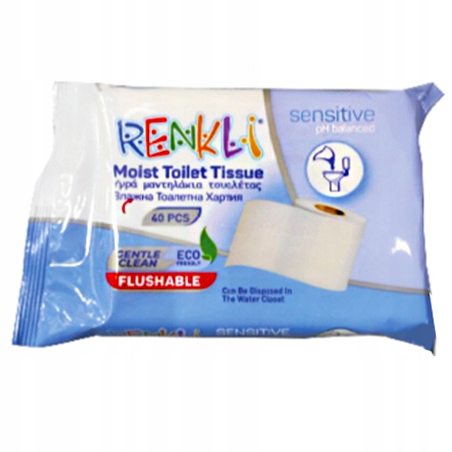 

Nawilżany Papier Toaletowy 40szt. Renkli