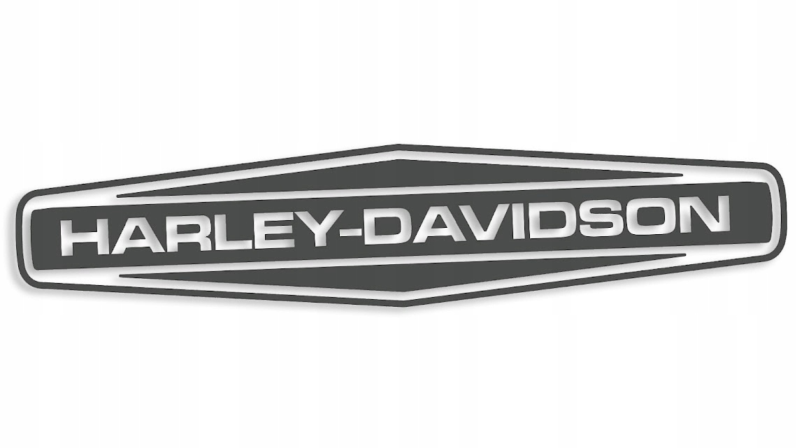

Wycinana naklejka Harley Davidson #6 grafitowa