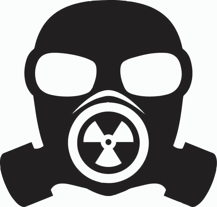 

Naklejka na auto samochód Maska Gazowa Biohazard