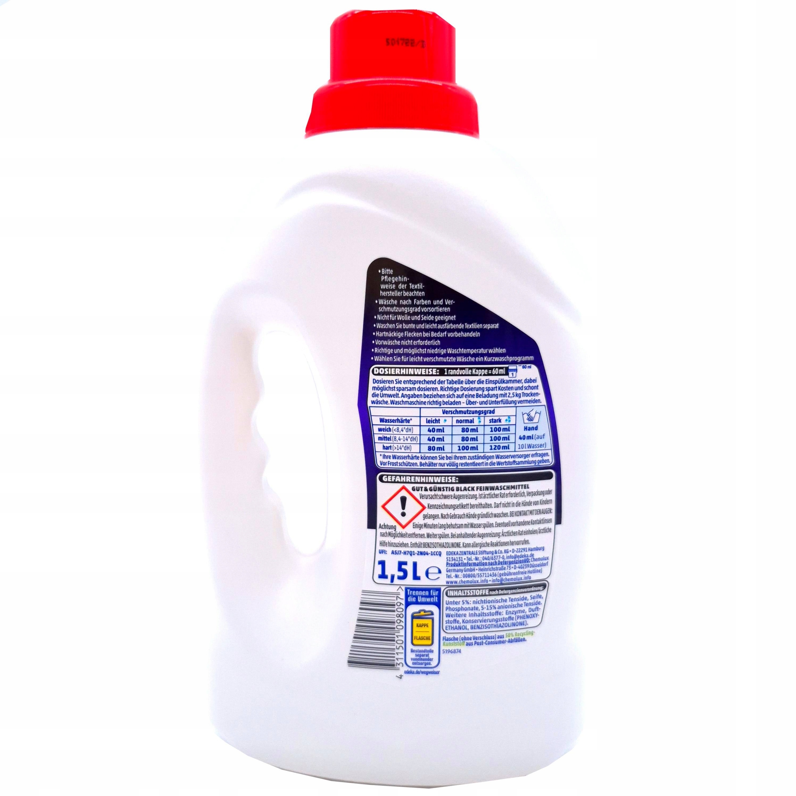 G&G Black Żel do Prania Tkanin Czarnych 37 prań — 3