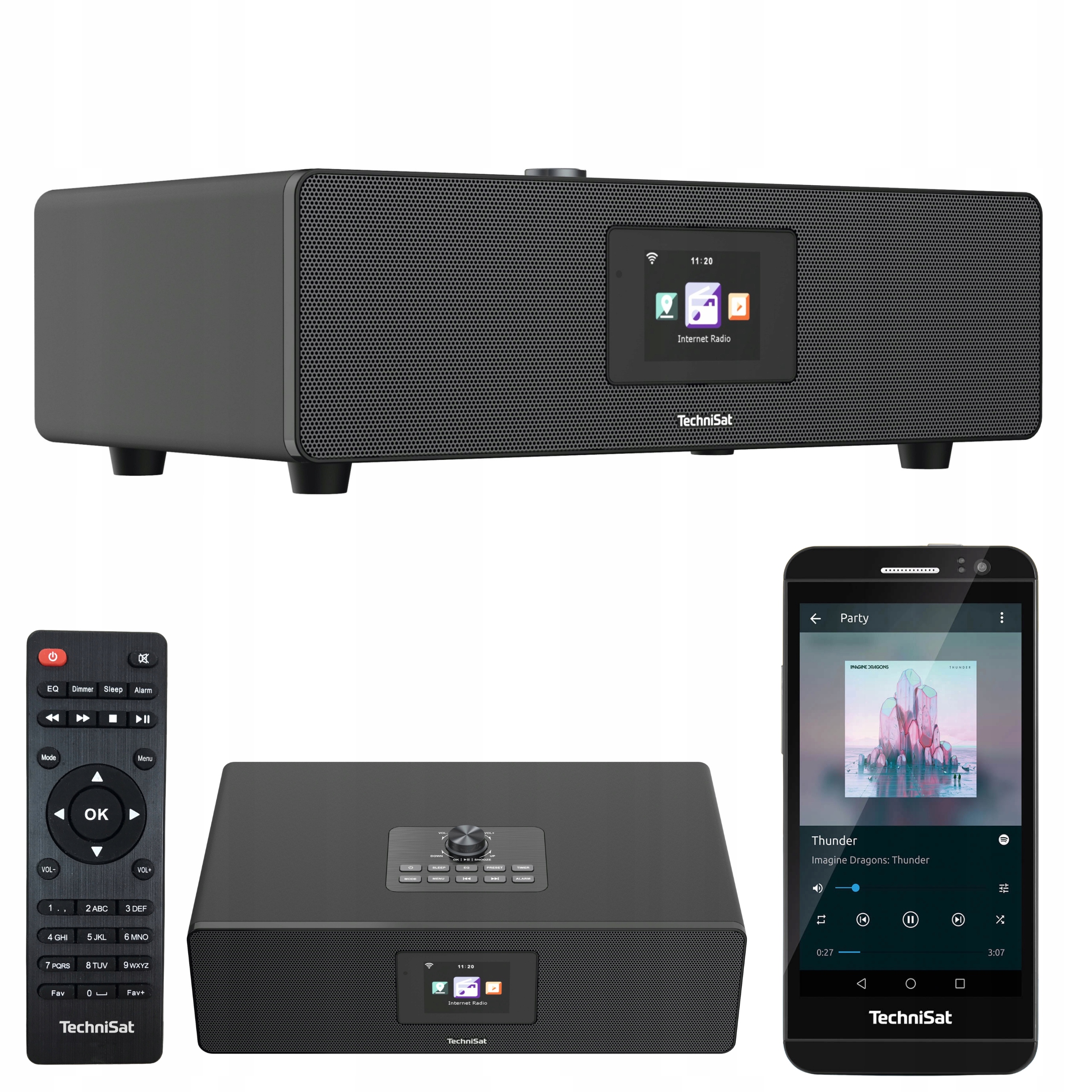 Internetové rádio s Dab+/fm TechniSat Classic 500 Ir