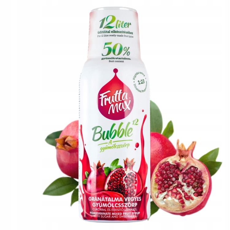 Koncentrat do Sodastream syrop FruttaMax Granat 500 ml na 12 litrów