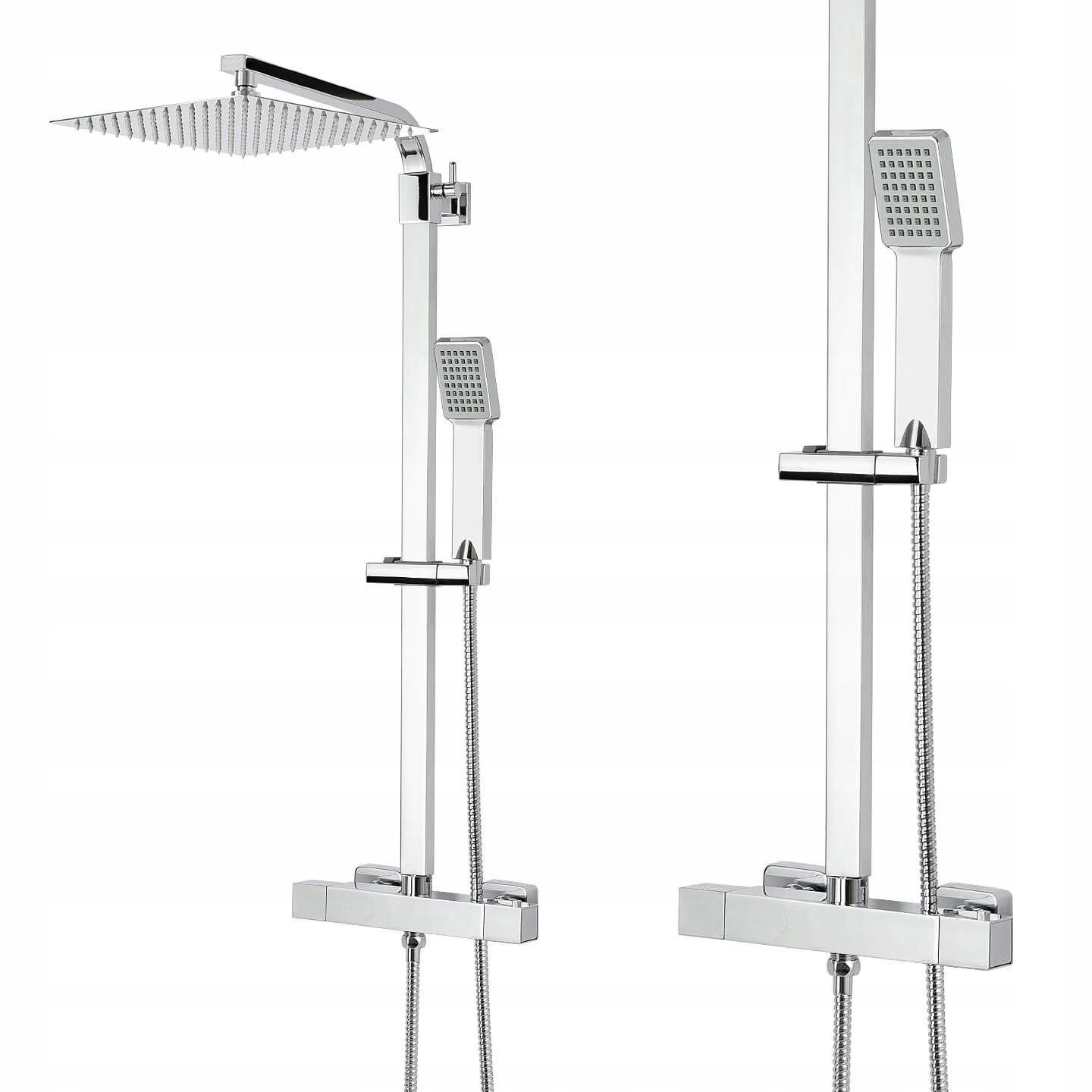 Sprchovací Kút S Termostatom A Dažďovou Sprchou, 25 Štvorcových Sprchových Stĺpov