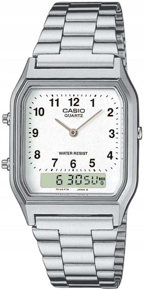 Pánské hodinky Casio Vintage Midi bílé Casio-AQ-230A-7BMQYES
