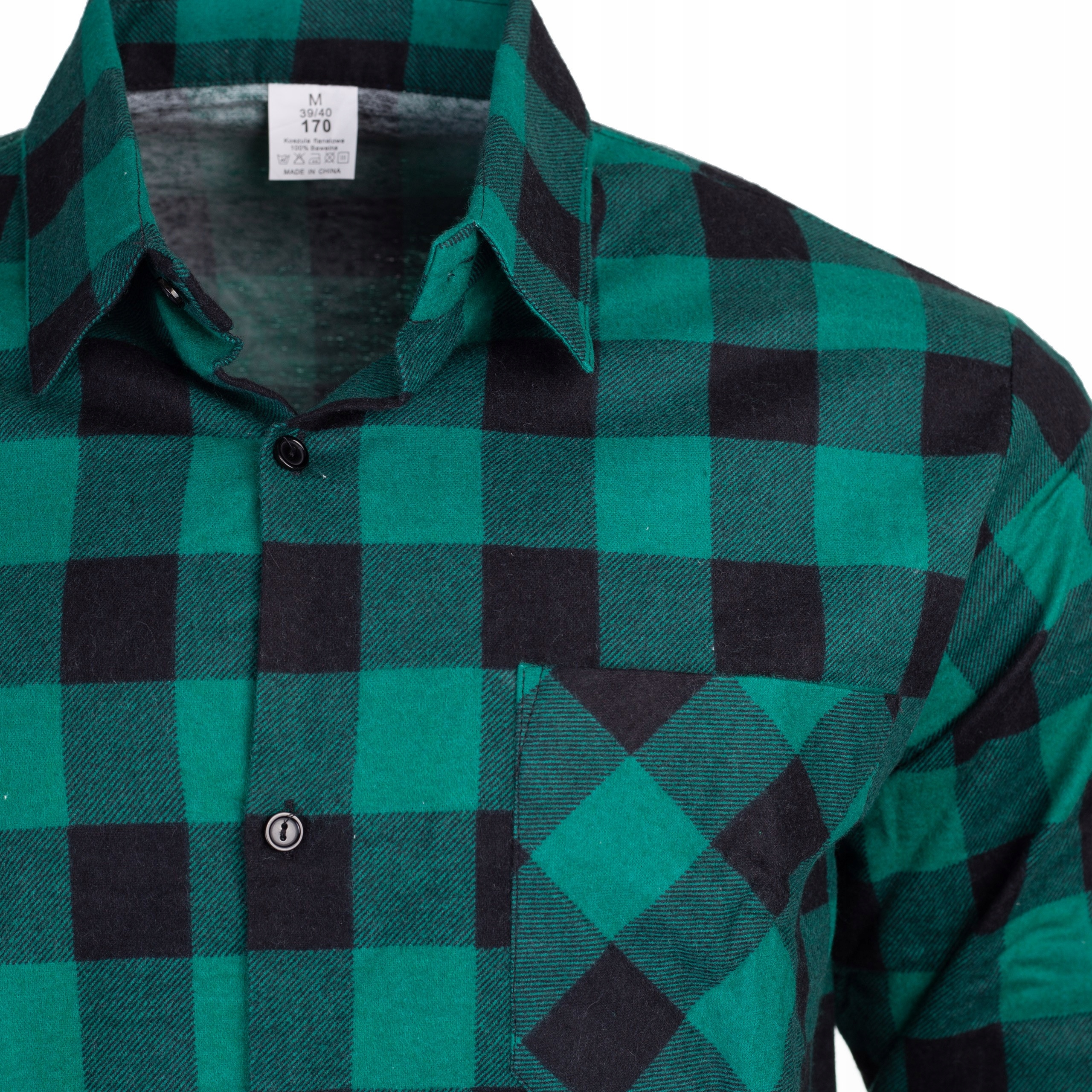 KOSZULA FLANELOWA CASUAL W KRATE MĘSKA 100% BAWEŁNA r. XXL Linia regular