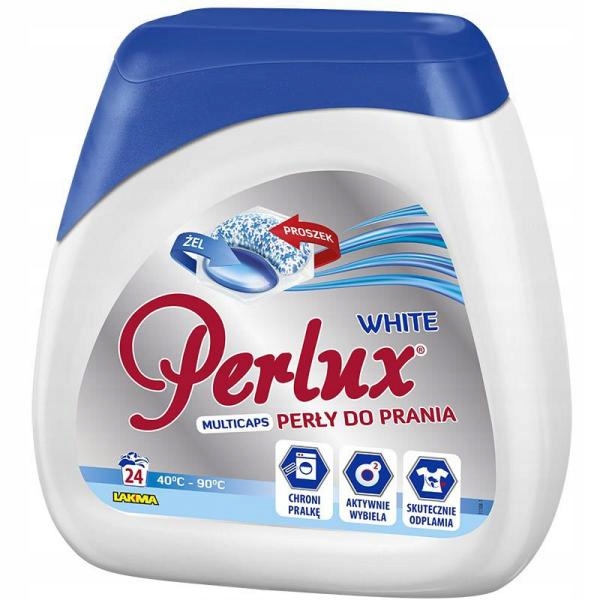 

Kapsułki Perły do prania Bieli White Perlux 24szt